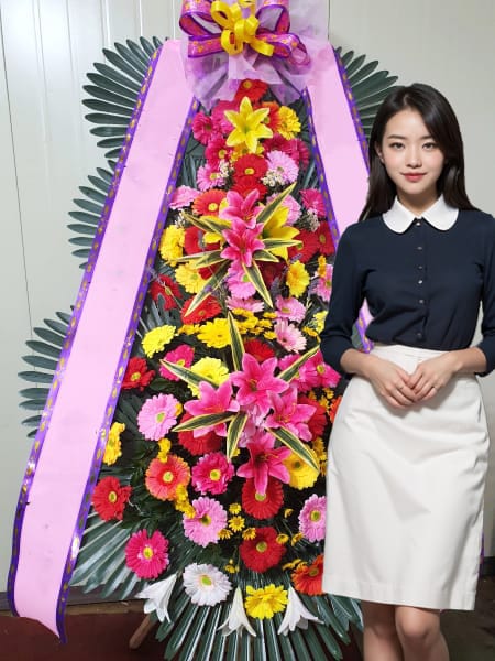 라페니체웨딩홀 3단화환 기본형